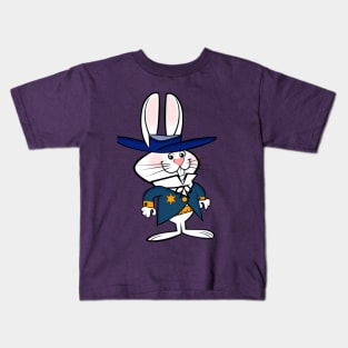 Sheirff R Rabbit is on duty Kids T-Shirt